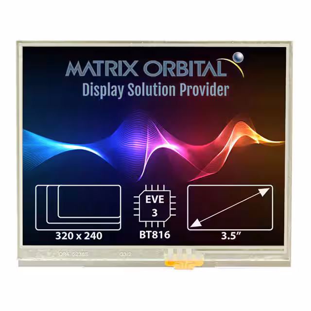 EVE3-35A-BLM-TPN-F32 Matrix Orbital  Modules d'affichage - LCD OLED Graphic